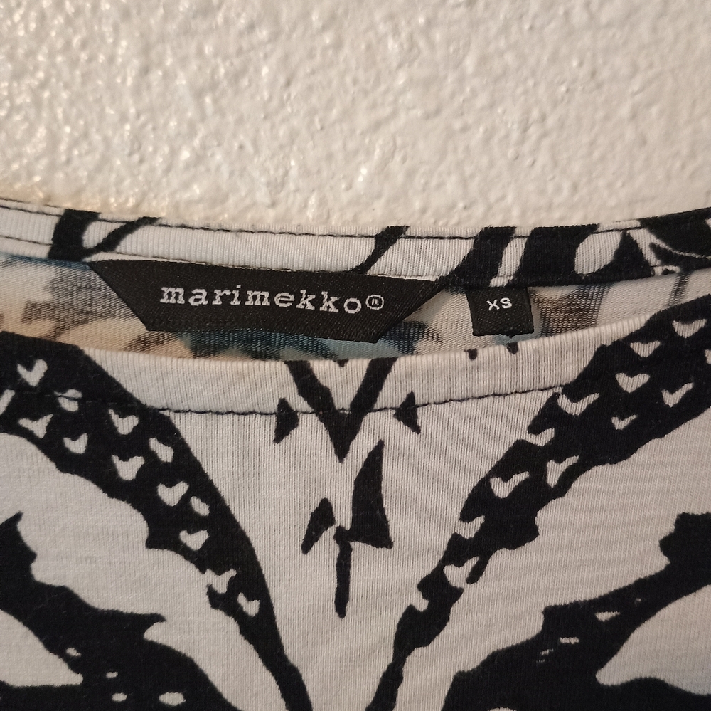 Marimekko Keinuva Black/White Dress Size XS Extra Small - Picture 4 of 8